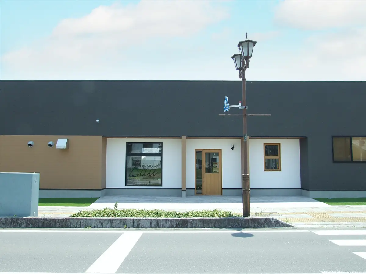 te laundry cafe sauの外の様子